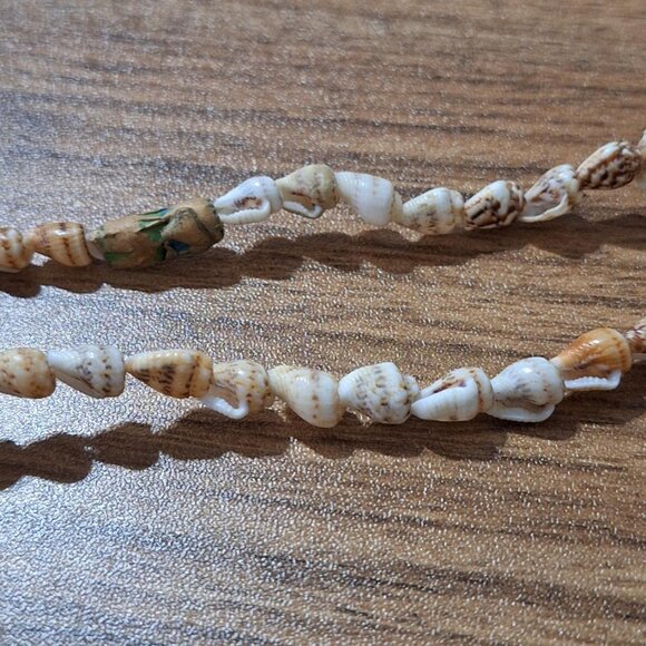 Natural Cowrie Shell Necklace 39" - Picture 6 of 8